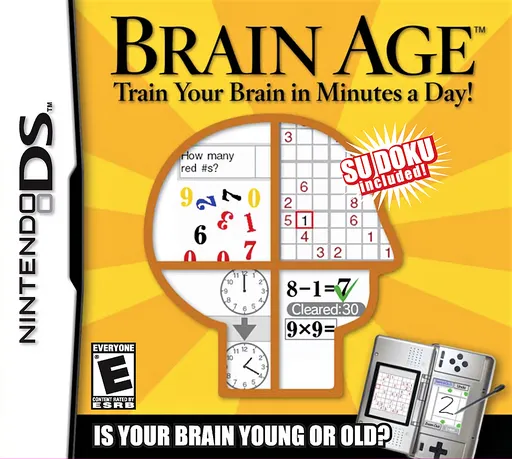 Brain Age - Train Your Brain in Minutes a Day! (USA) (Rev 1)